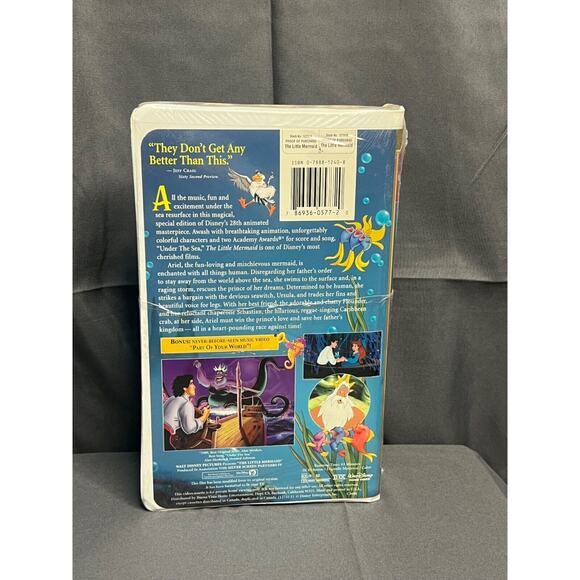 The Little Mermaid Fully Restored Special Edition Disney VHS NEW Sealed - Picture 3 of 5